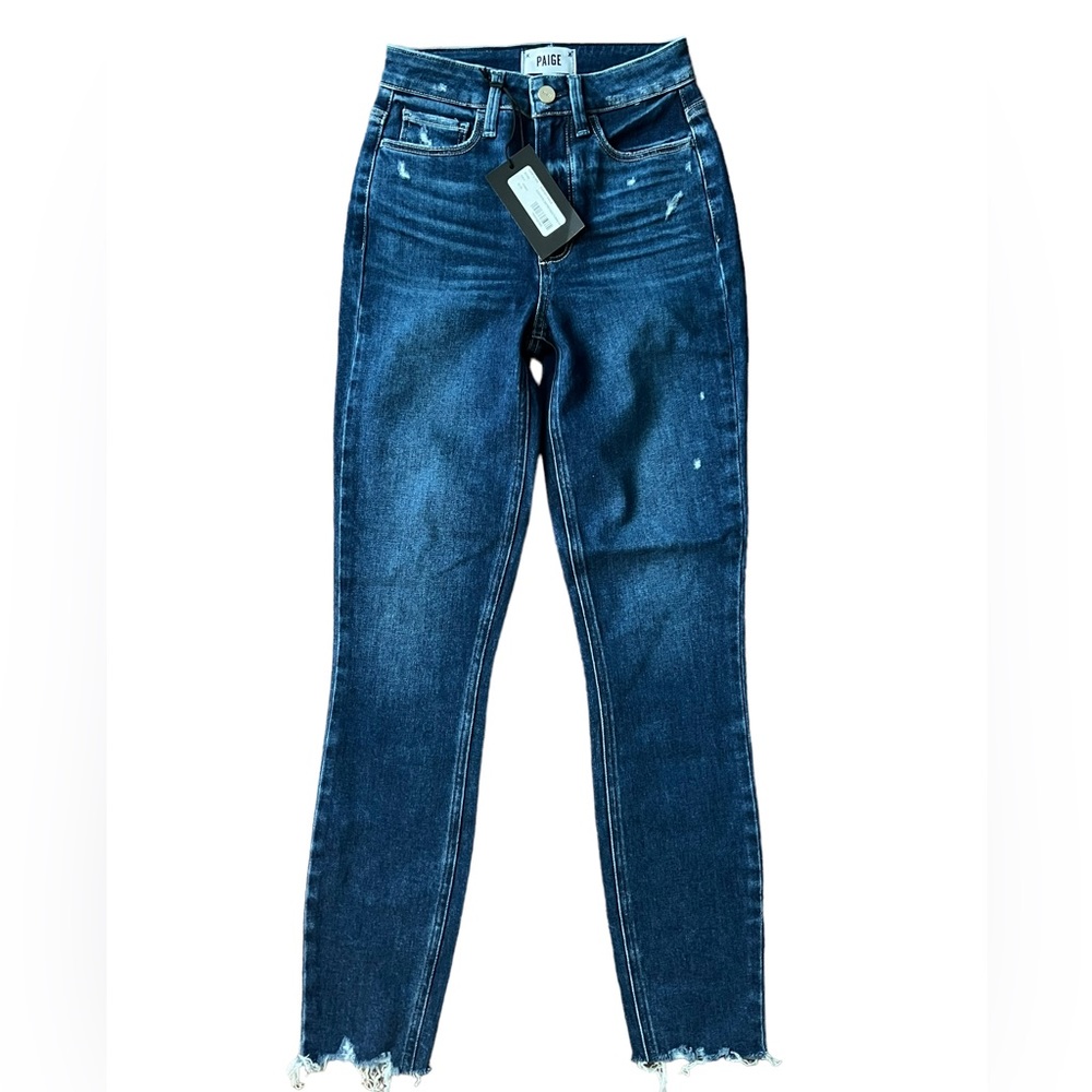 NWT Paige Margot Ankle Super High Rise Skinny Jeans 23